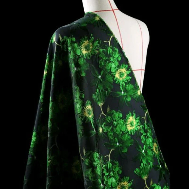 

Жаккардовая ткань, европейская мода, тисненое весенне-осеннее платье, плащ, высококачественная брендовая ткань для одежды своими руками по метрам