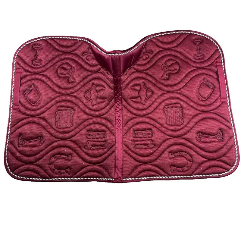 

Maximum Airflow Pressure Distribution High Sweat Horse Ventilated Red Mesh Saddle Mat