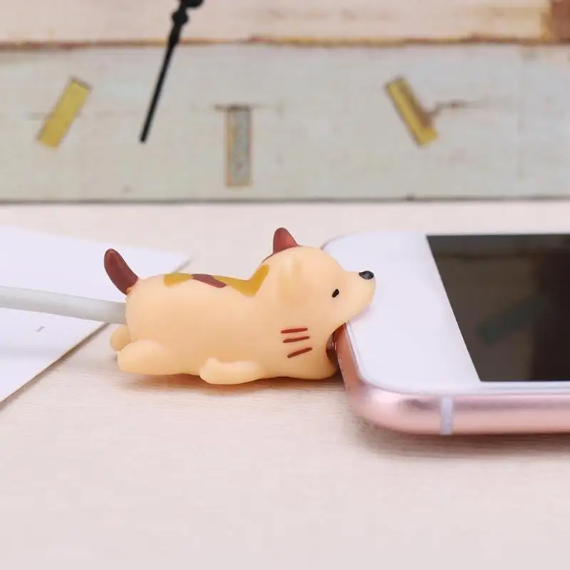 1Pc Cartoon Animal Cable Protector Cord Wire Protection Mini Cover Charging Cable Winder High Quality Protector for Usb c