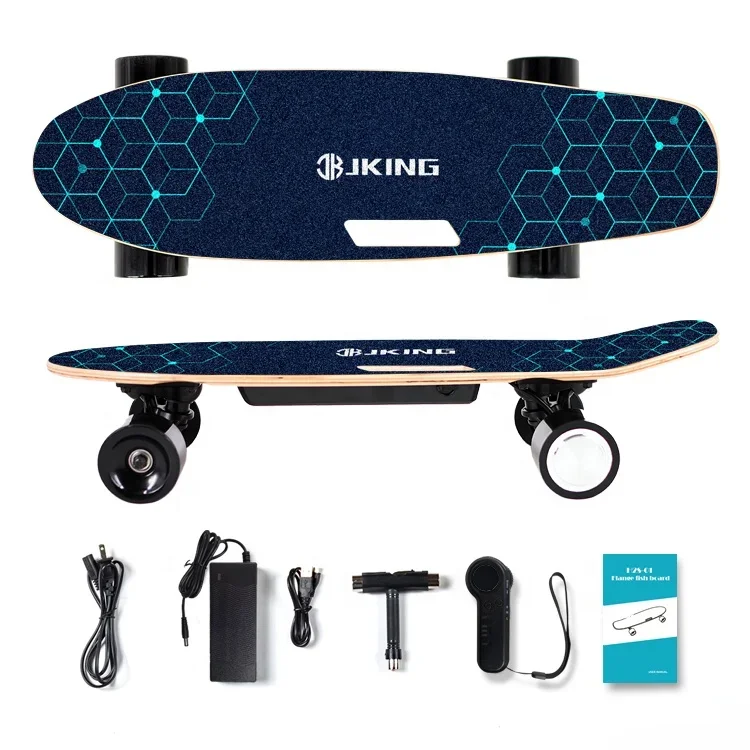 JKING H2S-01 MINI 650MM Electric Skateboard 350W Motor 20km/h Remote Control Customized Grip Tape Eco-Friendly 7-Layer Maple