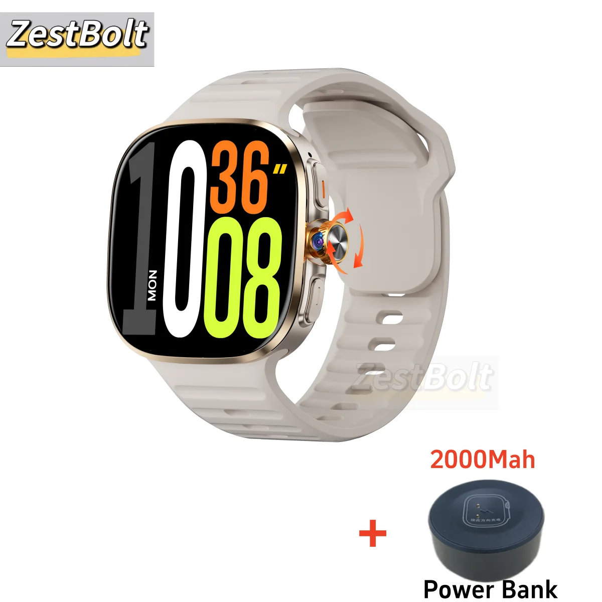 Nieuwe M99 5G mobiele versie smartwatch 2,4 inch Amoled groter scherm Android 10 smartwatch met roterende camera Sim-kaartsleuf WIFI