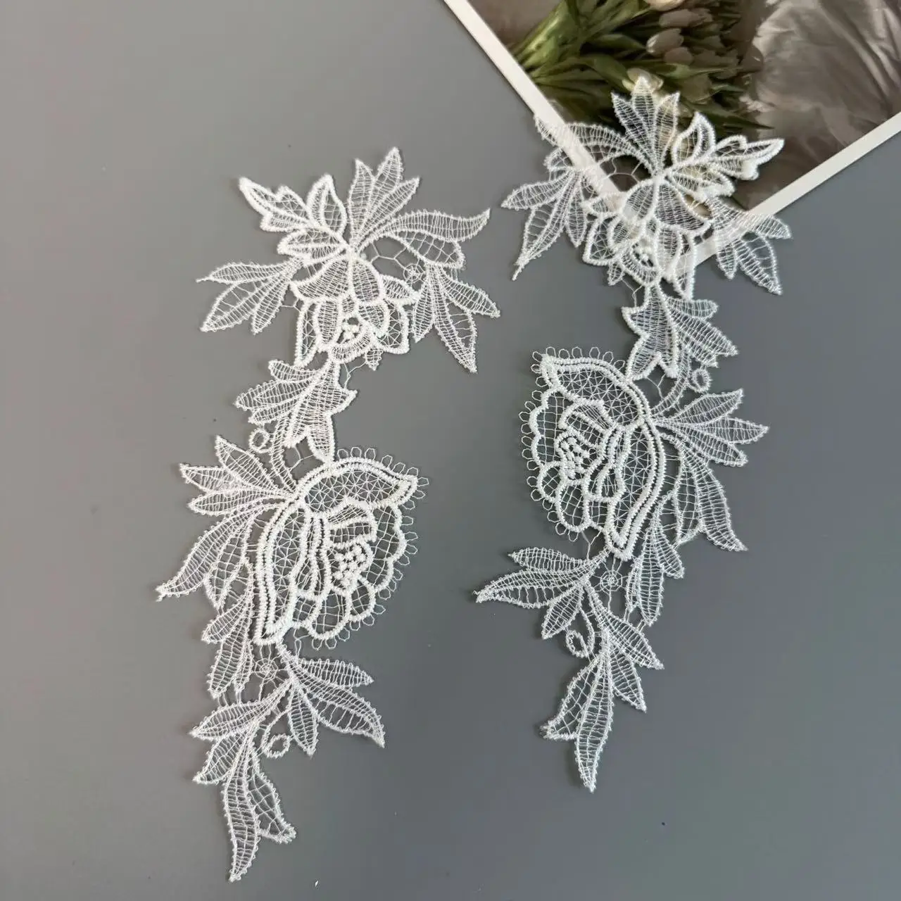 

Цветы нашивки свадебные кружевные тканевые аппликации для свадебных платьев аксессуары для невесты одна пара из 2 предметов