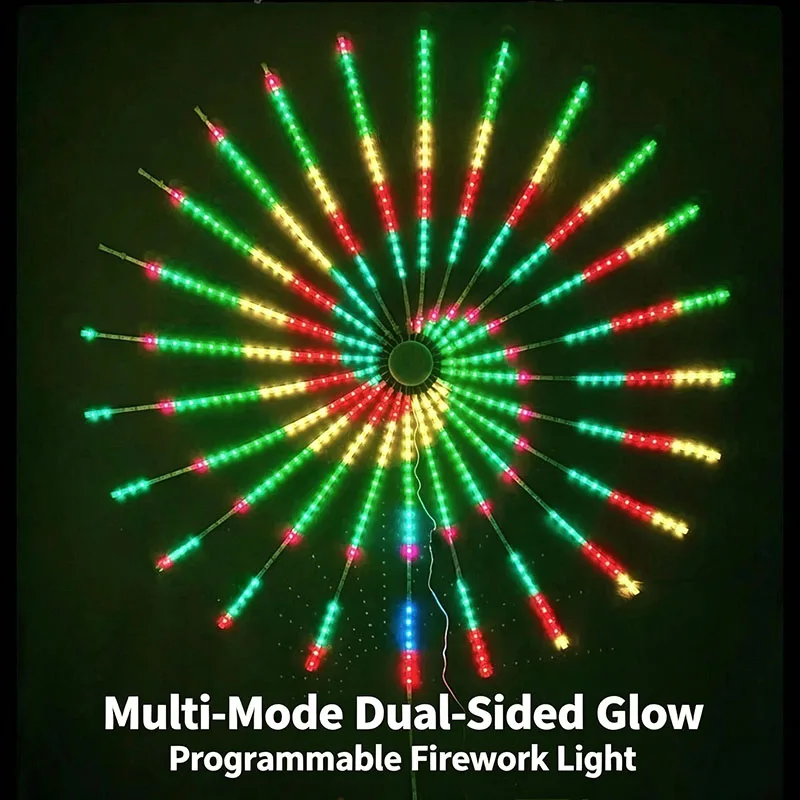 2026 new Waterproof Anti-freeze Outdoor Decor Lights, Pattern Programmable Electronic Firework Lights for New Year Party