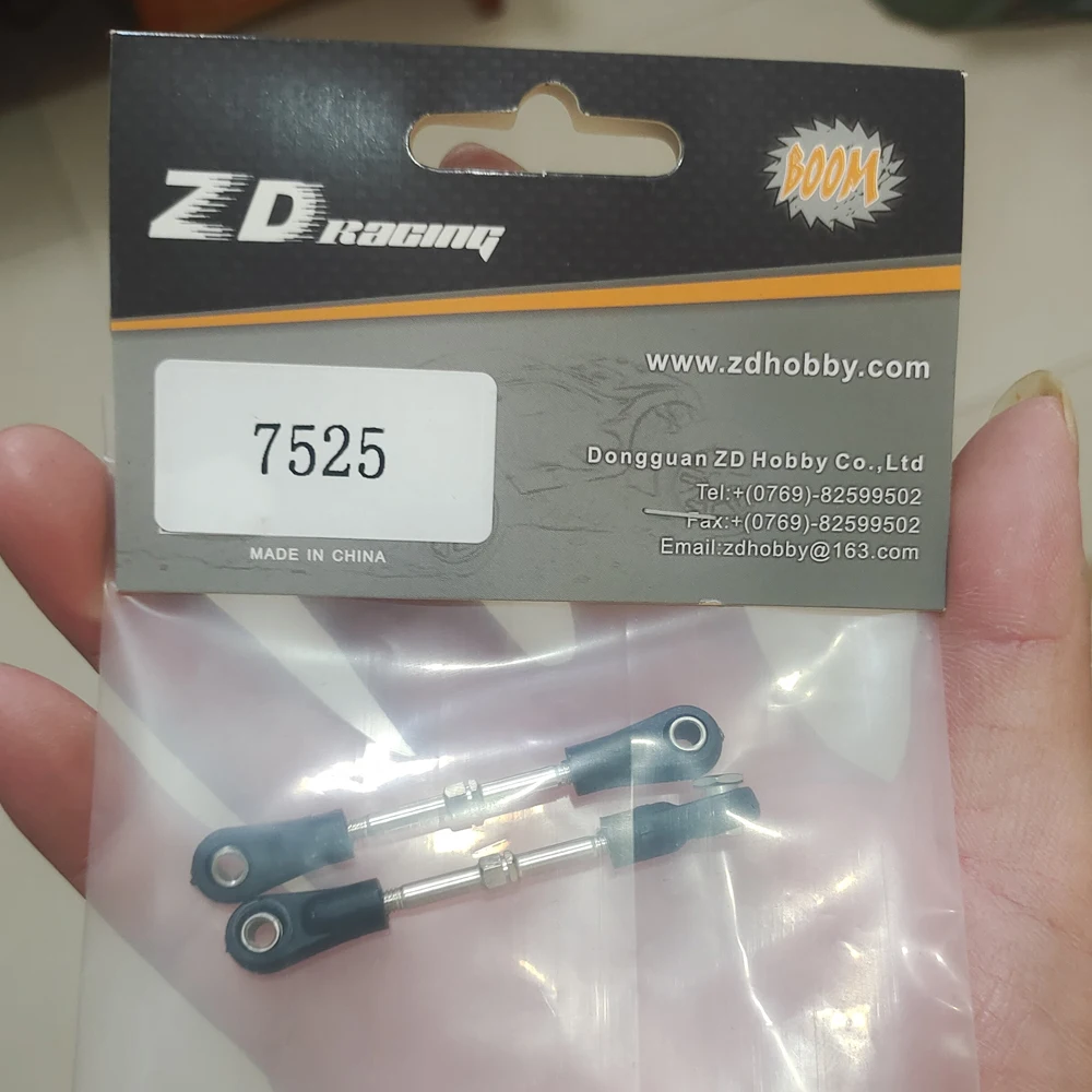 ZD Racing 1/10 DBX-10 DBX10 10421-S 4WD Desert Buggy RC Car Original Parts Spare Accessories 63mm Steering Tie Rods 7525 120939