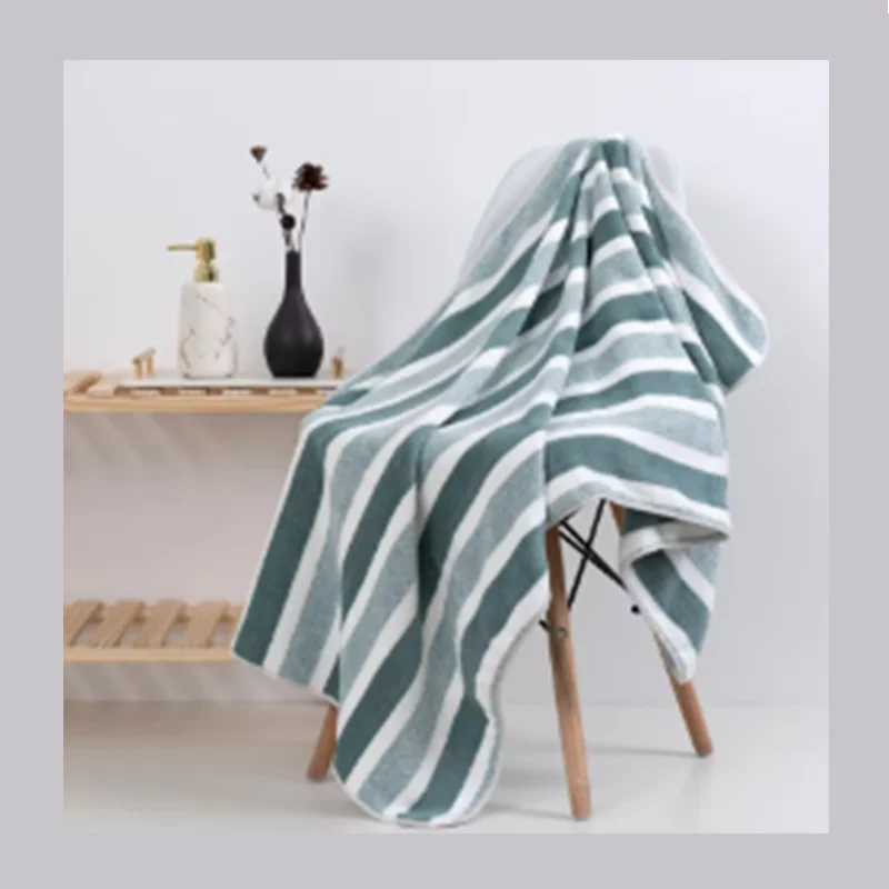 1-pack Thick Bath Towel, Strong Water Absorption and Quick Drying, Non Shedding, Durable - Very Suitable for Families, Beaches