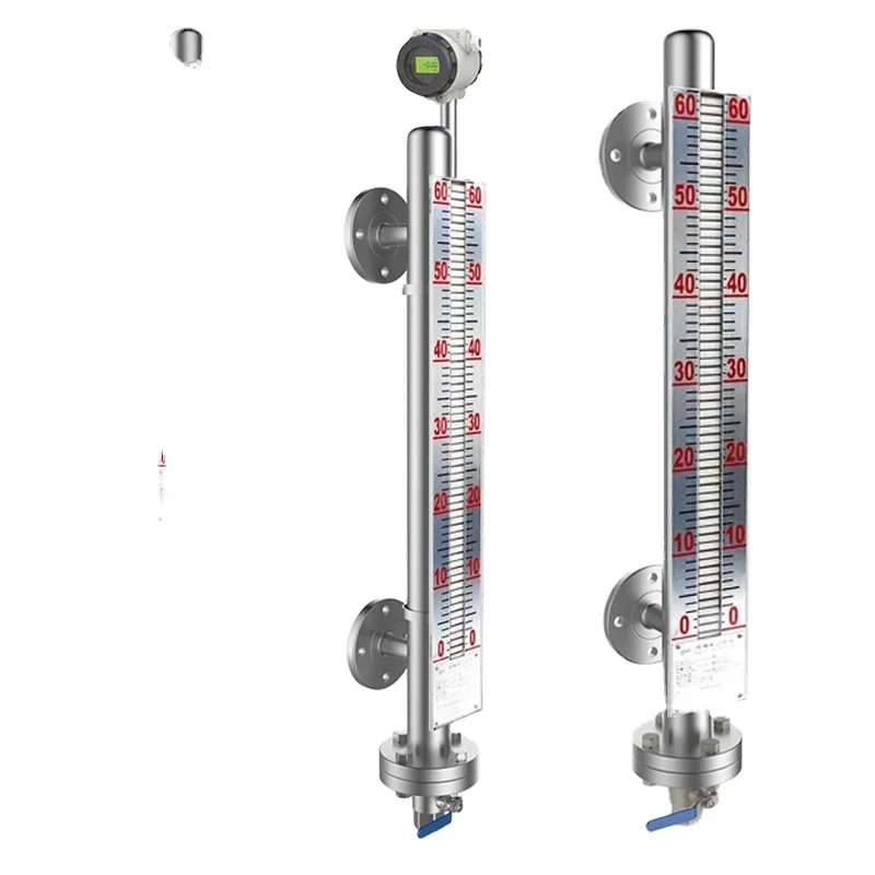 Industrial Low Pressure Magnetic Flap Level Gauge For Measure and Control Liquid