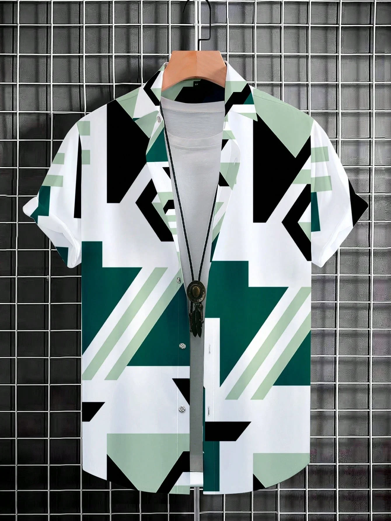 

Men's Summer Designer Shirt 3D Irregular Geometric Print Hawaiian Shirt Short Sleeve Floral Fashion Retro