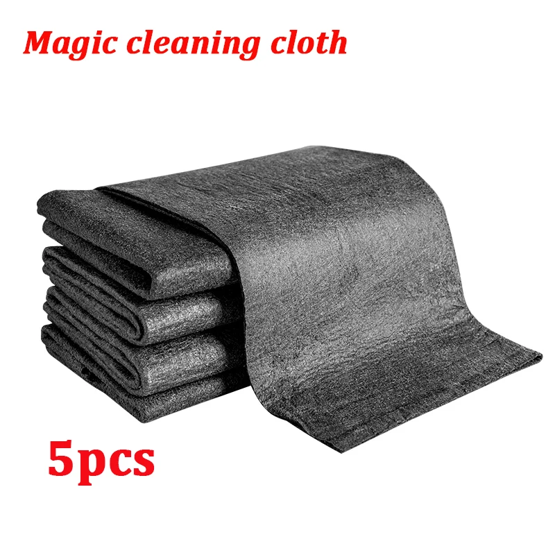 

5Pcs Cleaning Cloth No Trace No Watermark Cleaning Tool Microfiber Rag Quickly Clean Towels Tableware Kitchen Bathroom Car