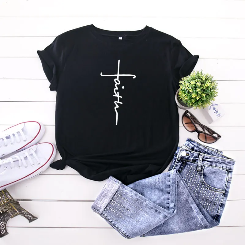 

Женская футболка из чистого хлопка ort Sve Street Sle Slim Fit с принтом Cool Feeling Summer Faion Fem Tee