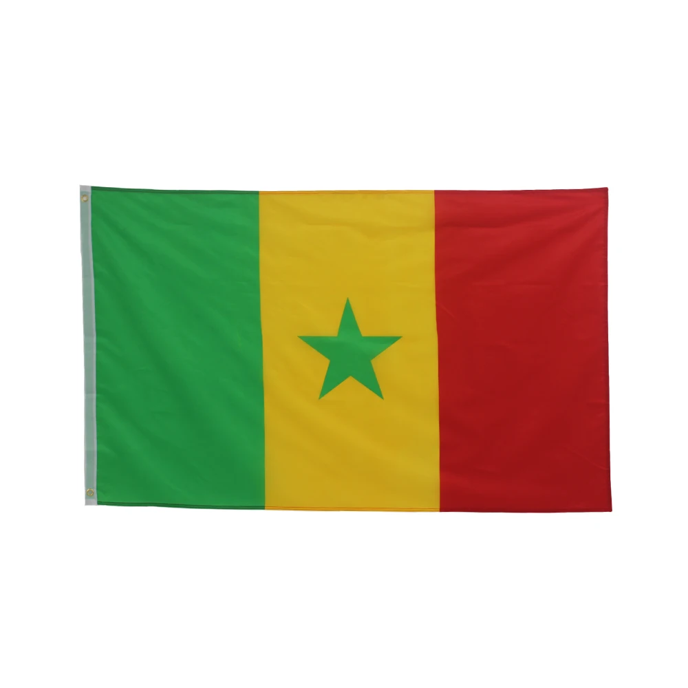 LeaFLAG Senegal flag 90x150cm Senegal Polyester hanging Indoor Outdoor Flags
