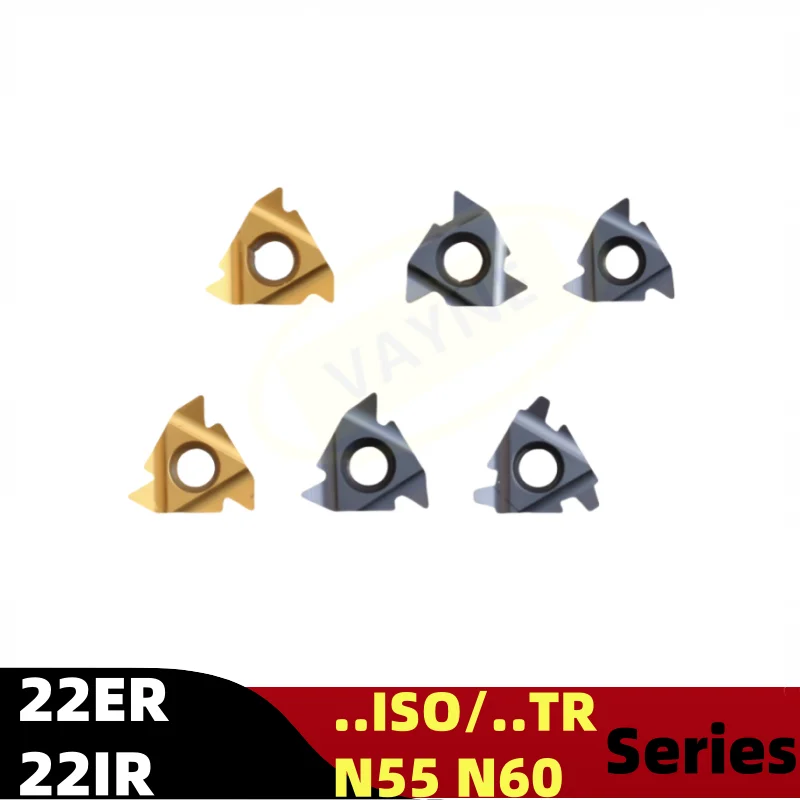 

5PCS 22ER 22IR 4TR 5TR 6TR N55 N60 3.5 4.0 5.0ISO Threading Turning Tools Carbide Inserts CNC Lathe Cutter Cutting Thread Blade