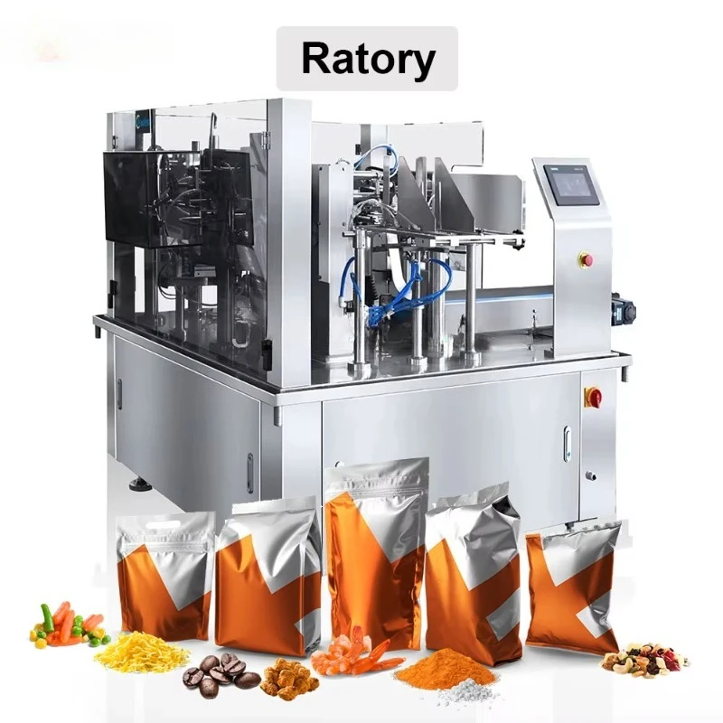 Customized Automatic Premade Bag Packaging Machine Rotary Doypack Zipper Pouch Granule Powder Liquid Filling Machine