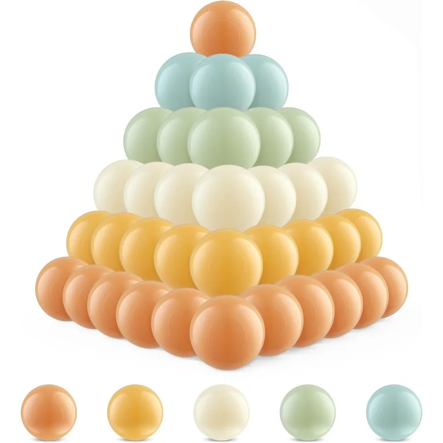170Pcs Clear Ball Pit Balls Crush Proof Plastic Toy Balls for Boys and Girls
