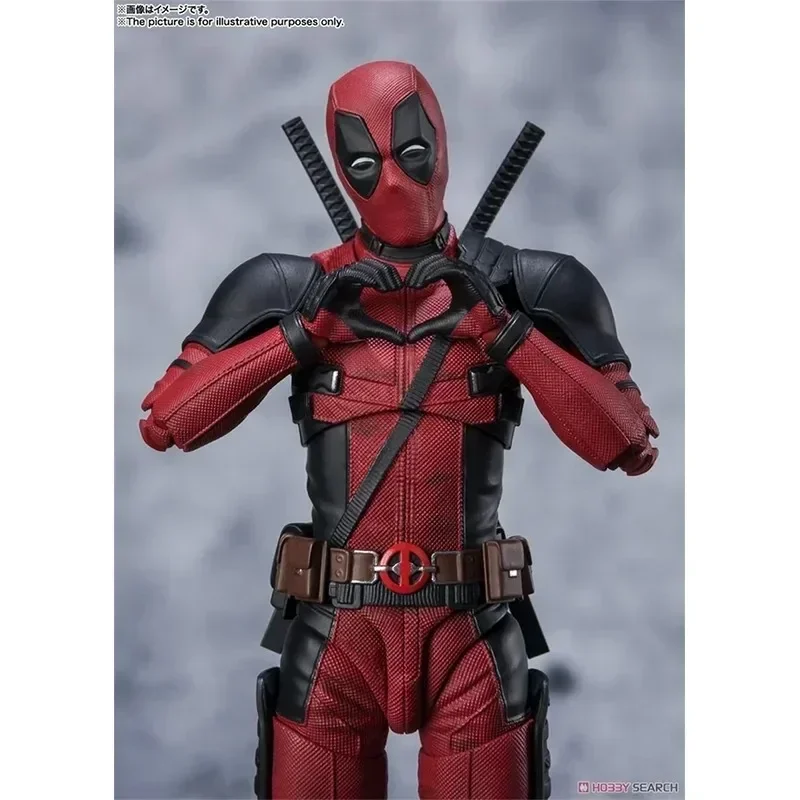 Bandai-Original SHF Deadpool Action Figure, S.H.Figuarts, Super-herói, PVC Figuras Anime, Model Toy Coleção, Presentes de Boneca, Em Stock