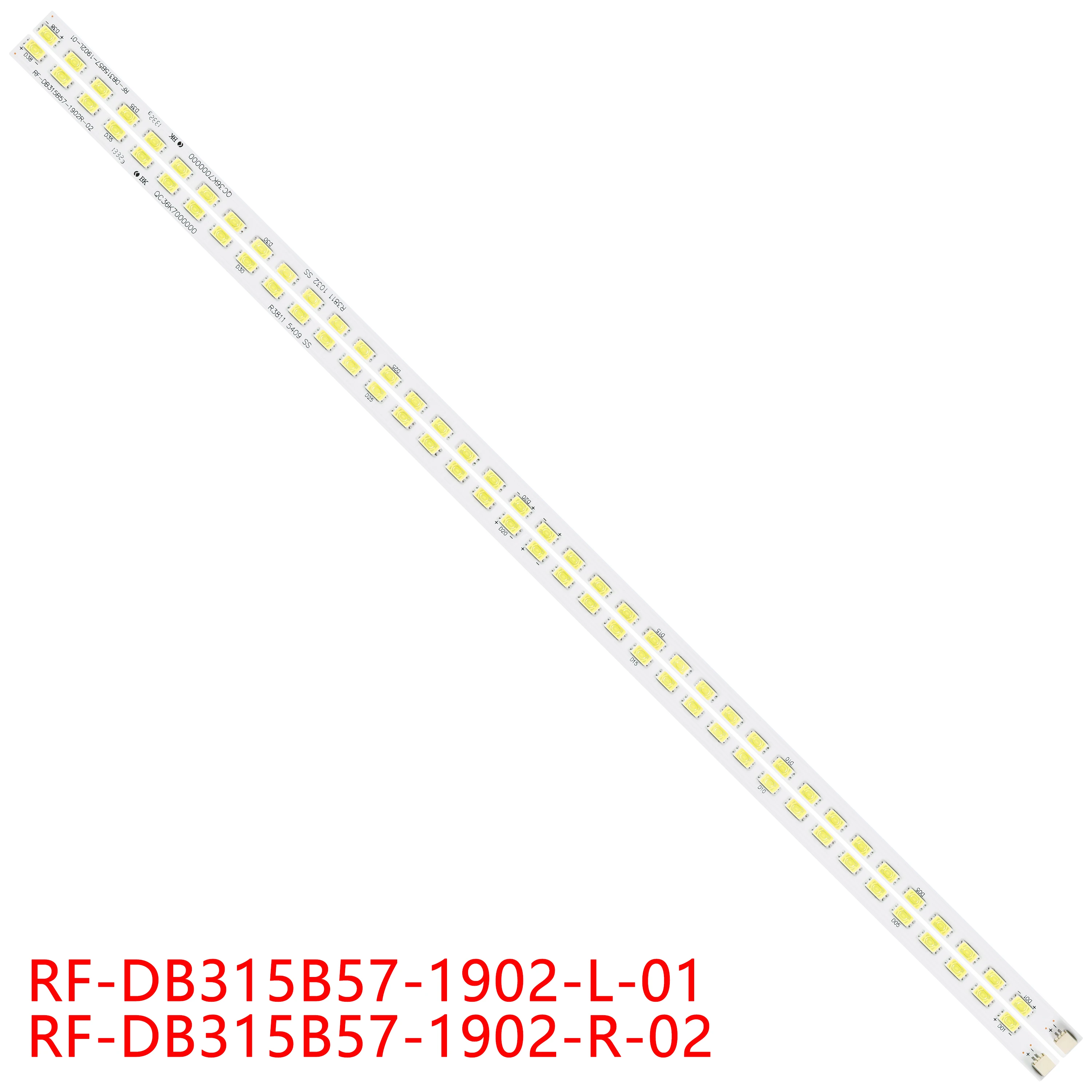 

2pcc/set LED backlight strip 38LED for 32HME8000R35 32HME8000R33 RF-DB315B57-1902R-02 RF-DB315B57-1902L-01