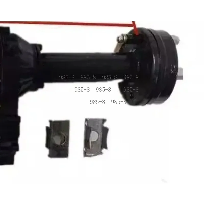 Integrated Gearbox Rear Axle Motor Assembly For Electric Tricycle, High Torque Differential Driving Motor For Heavy Load Three