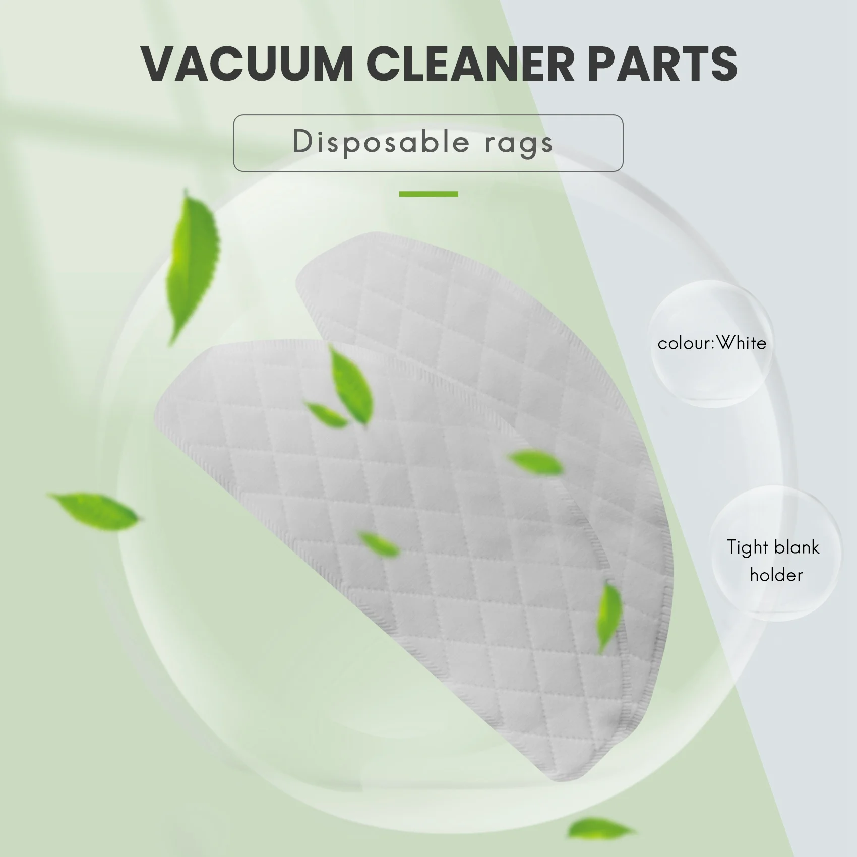 Chiffons de poulet pour aspirateur Ecovacs Deebot Ozmo T8, tampons de vadrouille Everths, pièces de rechange, 40 pièces