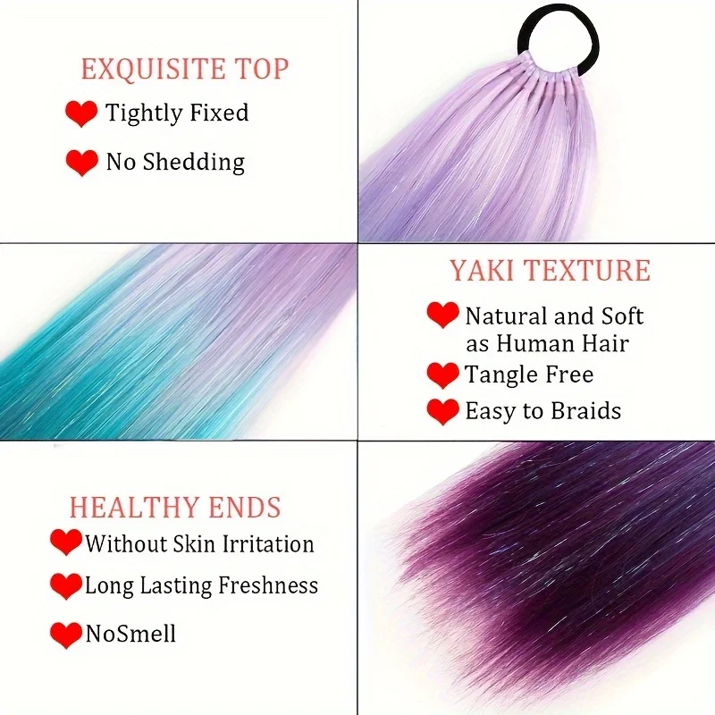 Ombre Hair Extensions Hair Tinsel 26\