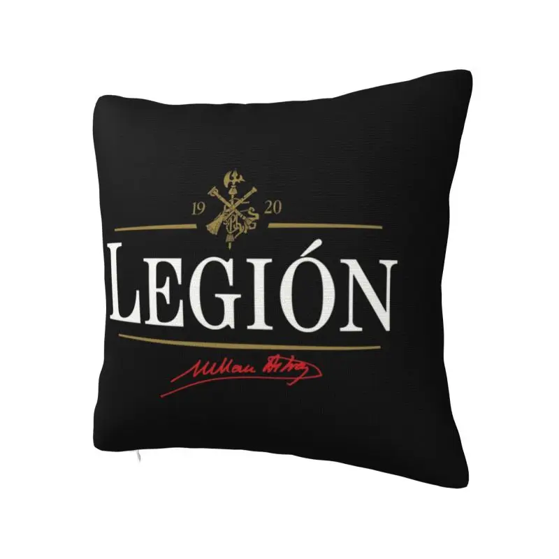 Custom Modern Spanish Legion Cushion Cover for Sofa Polyester Spain Patriotic Throw Pillow Case Home Decor