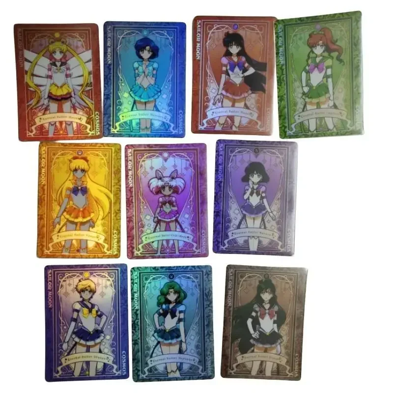 10Pcs/set Sailor Moon Kaiou Michiru Tsukino Usagi Self Made Japanese Version Anime Game Character Classic Series Collection Card