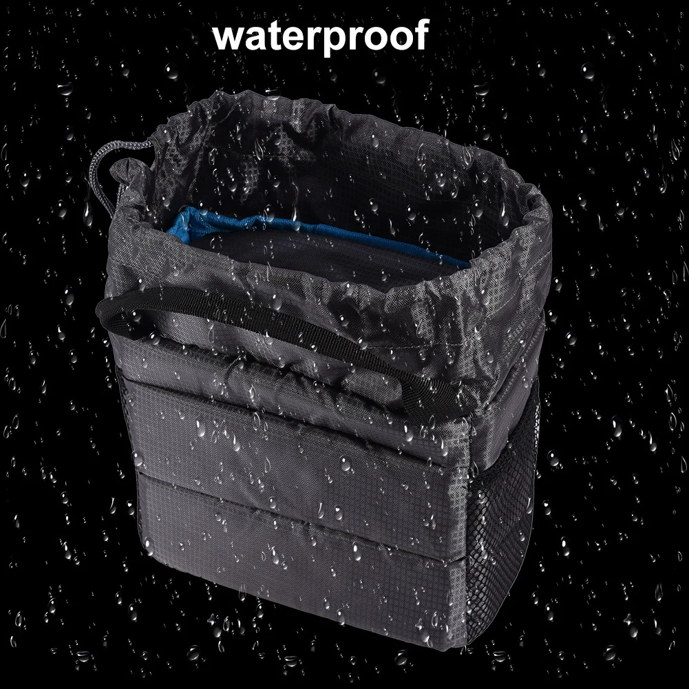 Camera Partition Hand Bag, inserção impermeável, divisor acolchoado à prova de choque, capa para câmera DSLR