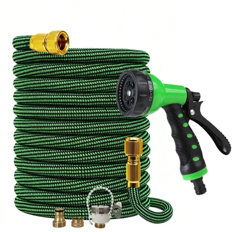 Garden Water Pipe Wxpandable Magic Water Pipe, 7-Function Car Wash Gun, Suitable For Irrigation And Car Washing In Garden Farms