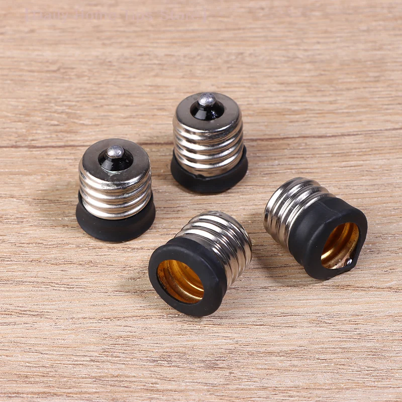 2Pcs E17 To E12/ E14 Lamp Holder Led Lighting Light Base Converter Screw Bulb Socket Adapter LED Saving Light Halogen Lamp Head
