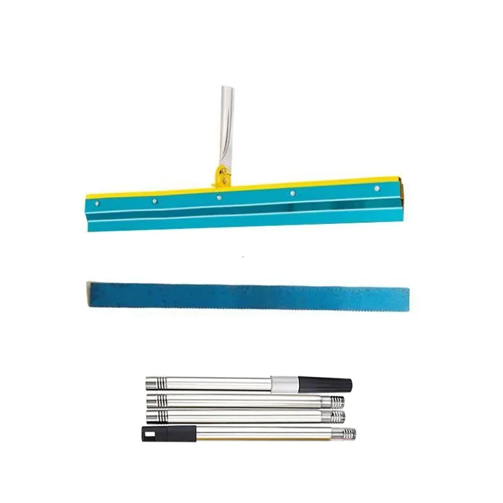 22inch/56cm Standing Push Blade Cement Self-Leveling Scraper Rpoxy Floor Bottom Plate Trowel Tool Toothed Rake 2mm/5mm/8mm