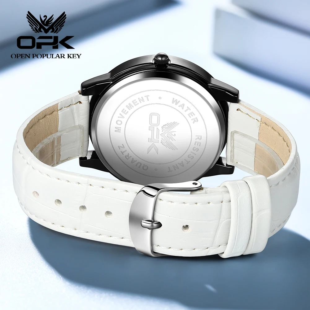 OPK 브랜드 방수 야광 남성용 쿼츠 시계 9001