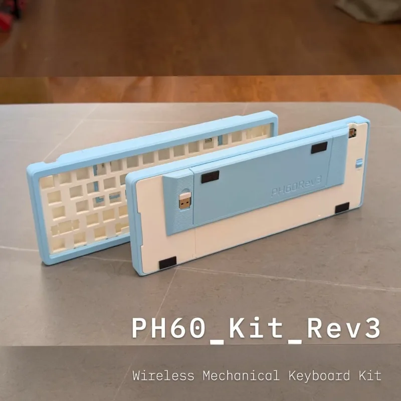 

Комплект чехлов для беспроводной клавиатуры PH60R3, трехрежимный индивидуальный комплект клавиатуры HH60, совместимый с GHKB, механические клавиатуры для игр и офиса