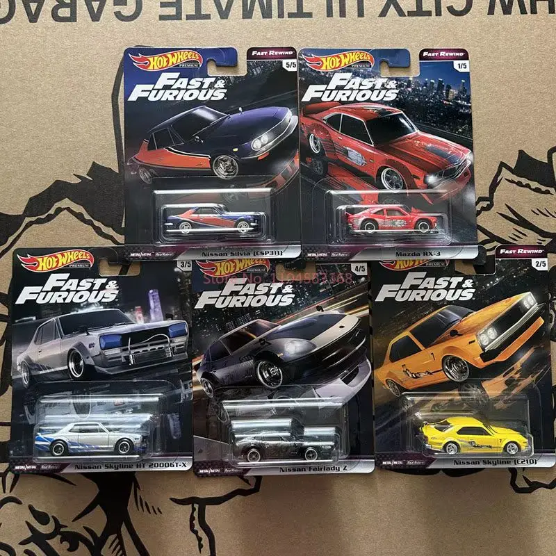 

Hot Wheels Premium Fast And Furious GBW75 HNW46 Metal Real Riders Tires 1 64 Scale Diecast Car Collectible Gift For Car Fans