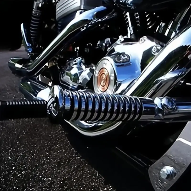 

U75E 1 Pair Foot Pegs Motorcycle Aluminum Foot Pegs U Clamp Foldable Footpegs