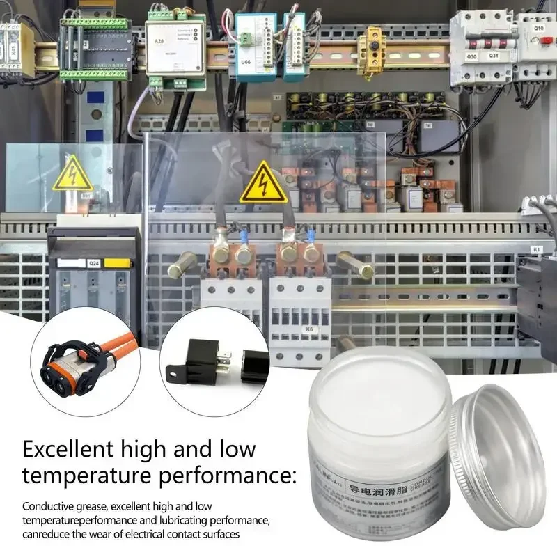 100g Electric Contact Grease Conductive Paste Electricity Compound Grease for Low Resistance Value  for Household Appliances