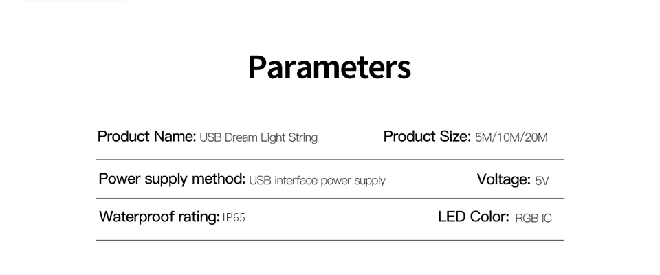 5M/10M/20M USB LED Copper Wire String Lights USB Dream Color Fairy Lights BT Colorful Home Christmas Tree Wedding Decor