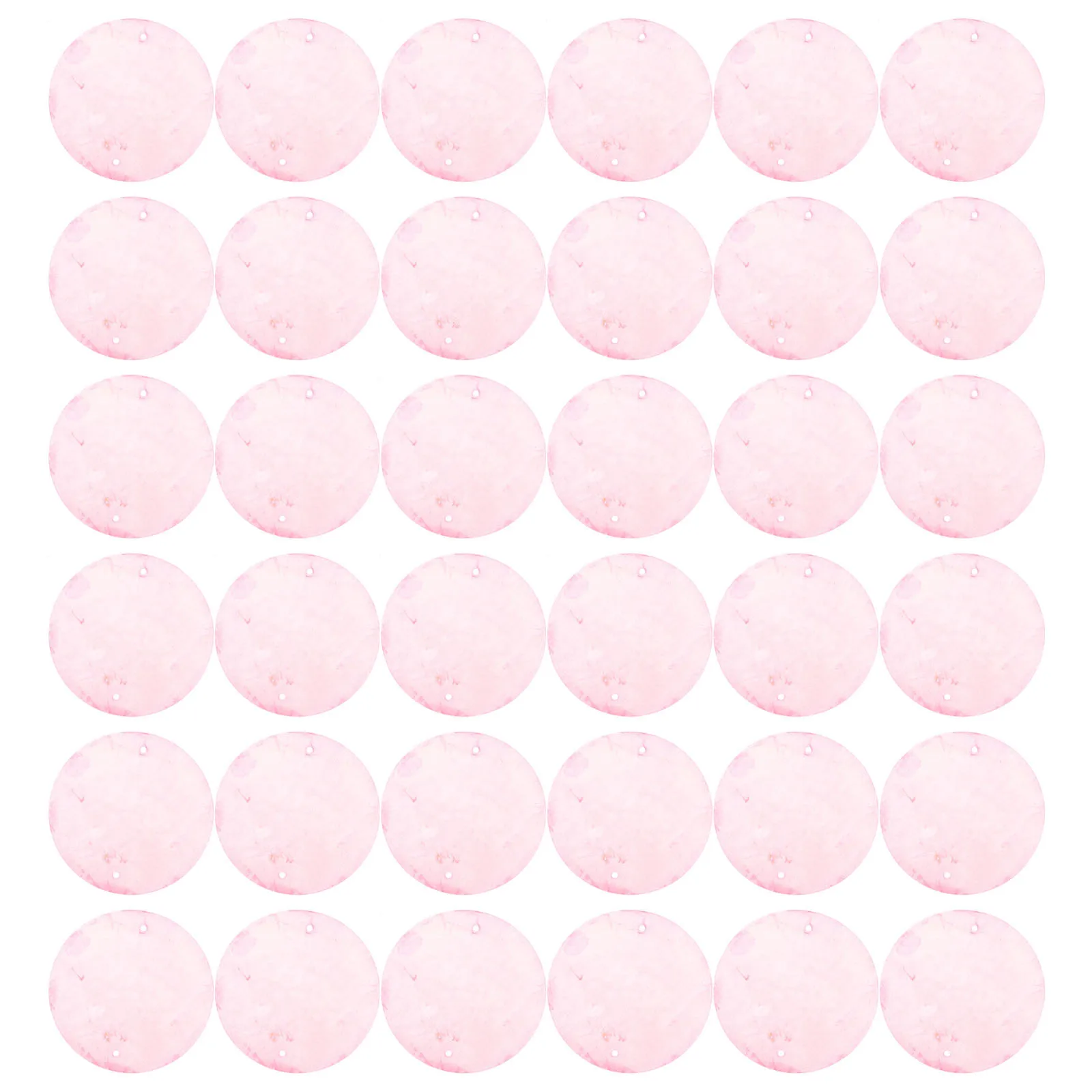 100Pcs Round Shells Pieces Polished Flat Shell Pendants DIY Craft Hanging Ornaments Jewelry Making Accessories Dream Catcher