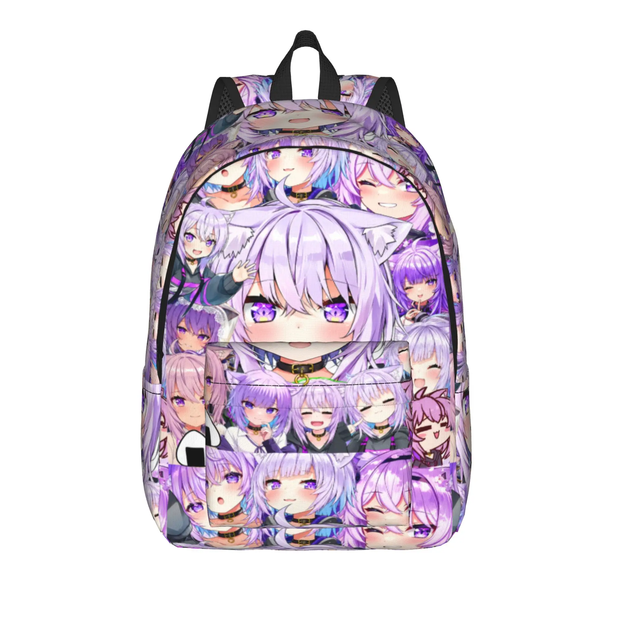 Hololive Gamers Nekomata Okayu Group Backpack  Outdoor Backpacks Women Men Designer Print School Bags Novelty Rucksack