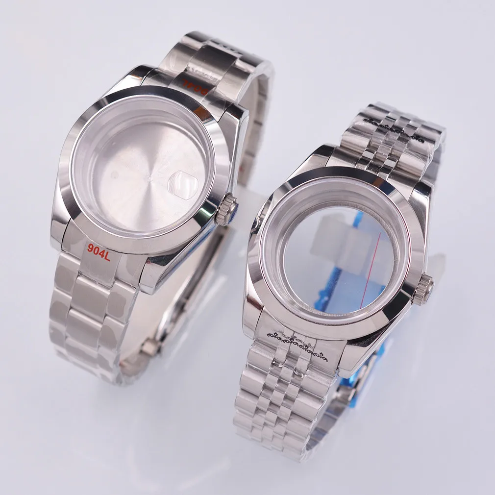 36mm/40mm Sapphire Glass Stainless Steel Watch Case for NH35/36 ETA2824 2836 Seagull2130 2813 Miyota 8205 8215 821A Movement