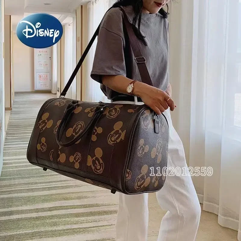 Disney-Sac de Voyage Portable pour Femme, Marque de Luxe, Haute Qualité, Dessin Animé, Mode, Grande Capacité, Bagages, Nouveau