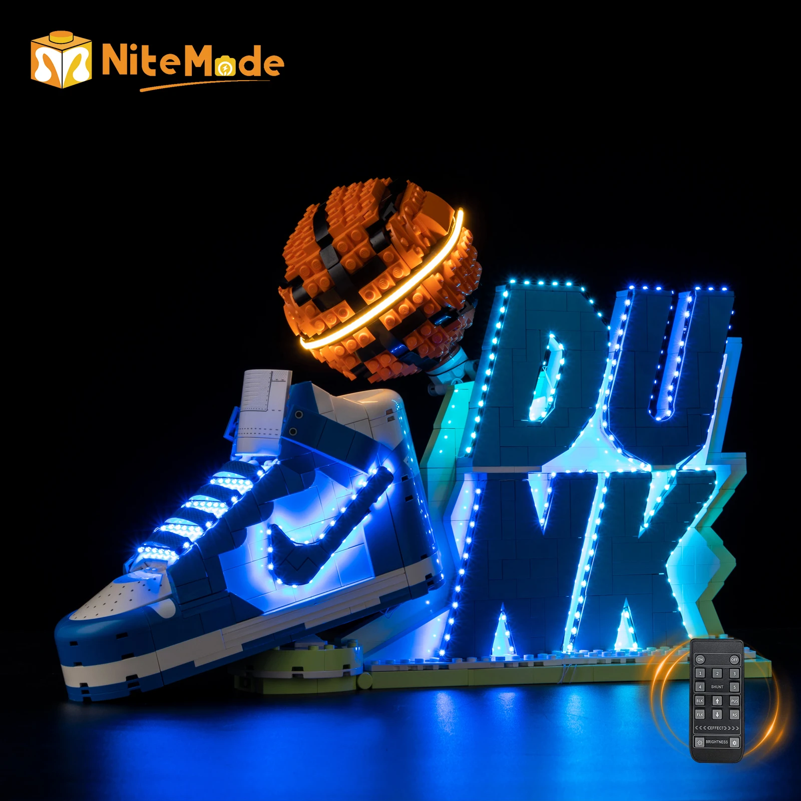 مجموعة إضاءة LED Easylite مناسبة لمجموعة Nike Dunk LEGO 43008 (بدون نموذج) #1
