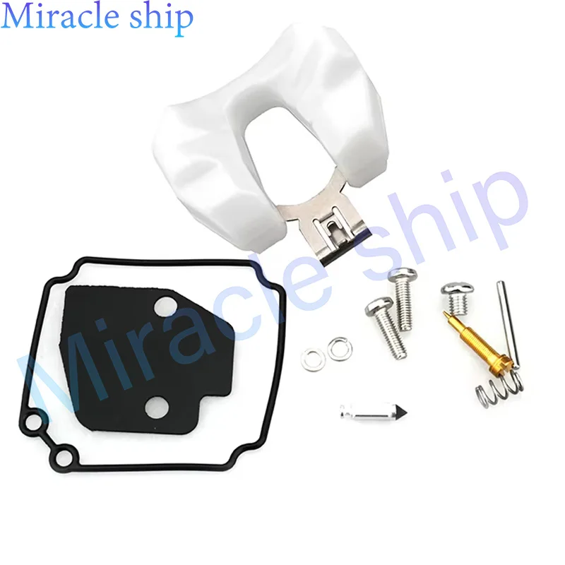 Carburetor Carb Repair Kit Set 61N-W0093-00 61N-W0093-00-00 61NW00930000 For Yamaha Outboard 25HP 30HP 2 Stroke Parts Compact