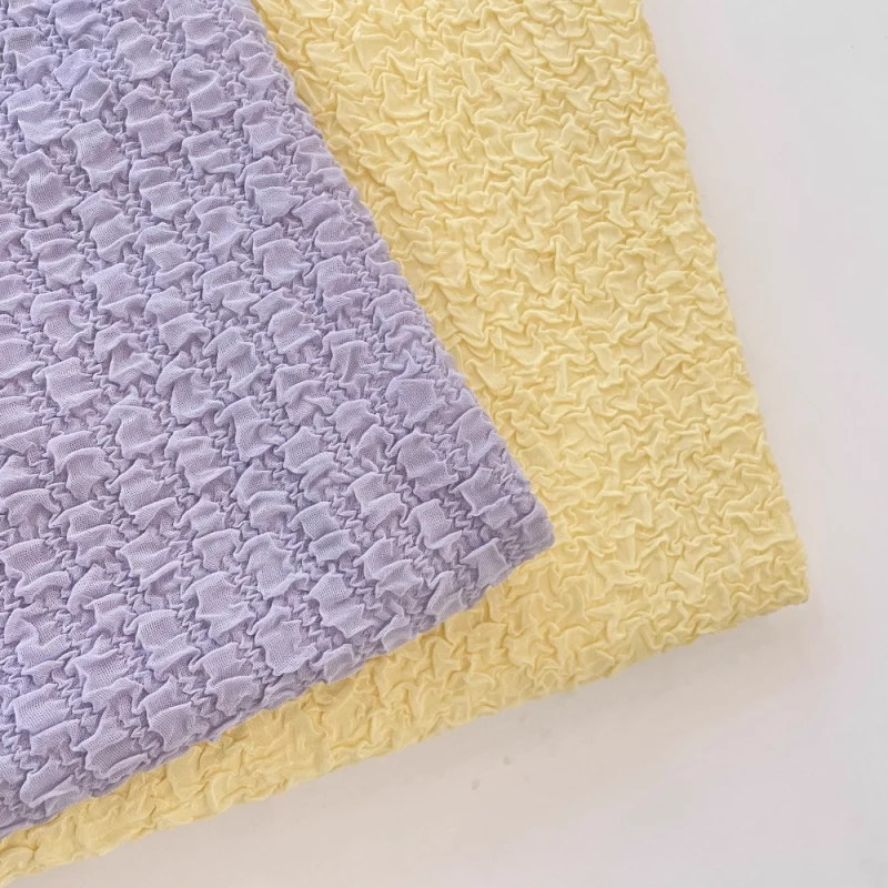 

Wrinkle polyester fabric for clothing, dresses, tablecloths, throw pillows, diy handicrafts, niche fabric