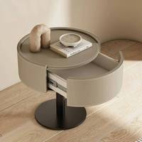 Wooden Nordic Bedroom Home Furniture Nightstands Drawers Storage Unique Bedsides Table Space Saving Organizer Luxury