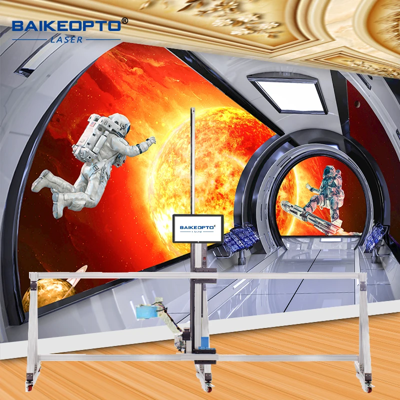 BK-GW128T Advanced AI 2-in-1 Wall & Floor Printer | Automatic Alignment | High Resolution