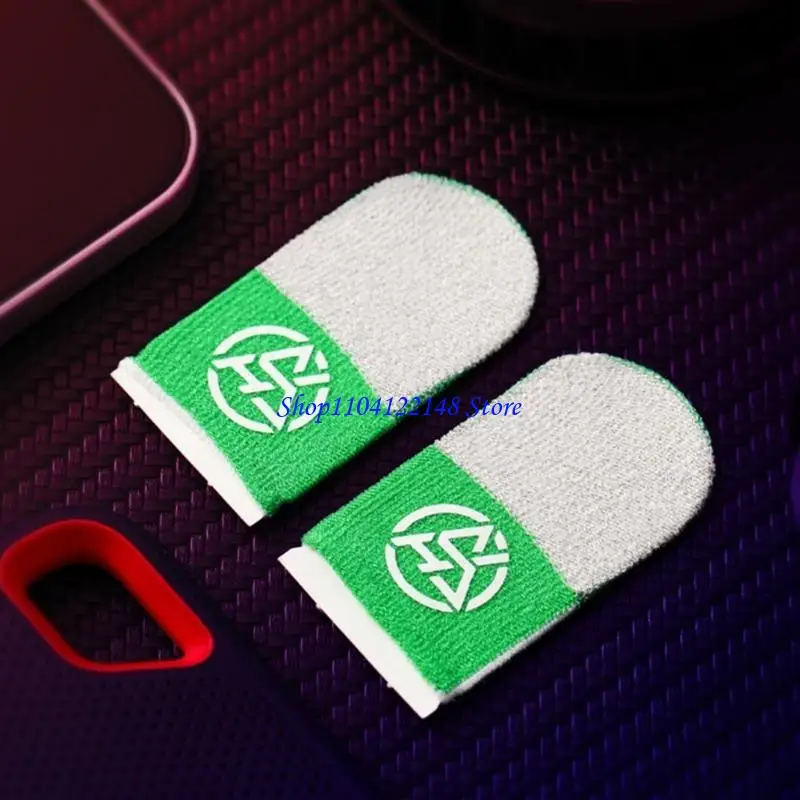 P9FA Ventilated Ergonomic Conductive Gaming Finger Protectors Sweat Resistant Surfaces Enhances Mobile Esports Responsiveness