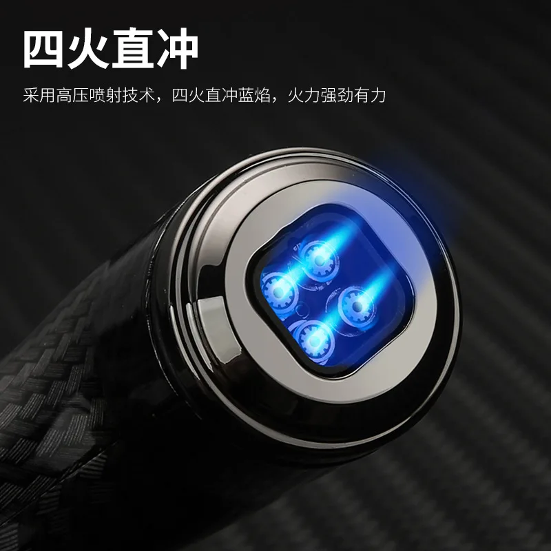 Mew Straight At The Spray Gun Windproof Igniter Metal Torch Barbecue Inflatable Lighter Burning Pig Hair Moxibustion Cigars.