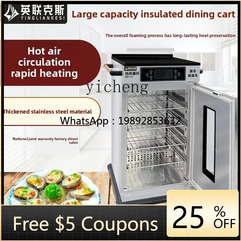 

ZZ commercial banquet insulation vehicle single and double three-door canteen mobile heating hand push direct sales