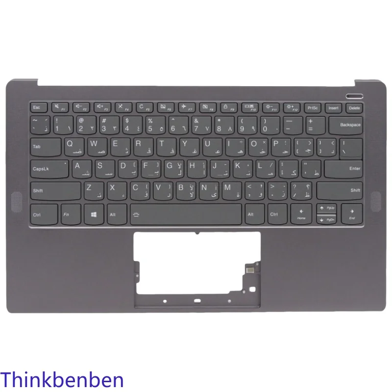 

ARA Arabic Iron Gray Keyboard Upper Case Palmrest Shell Cover For Lenovo Yoga S940 14 14IWL 14IIL 5CB0U42489