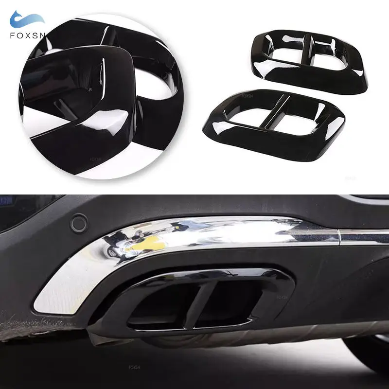 

Глянцевый черный автомобильный глушитель из АБС-пластика, накладка на выхлопную трубу для Mercedes Benz GLE350 GLE450 GLC GLS W167 X253 X167 2020