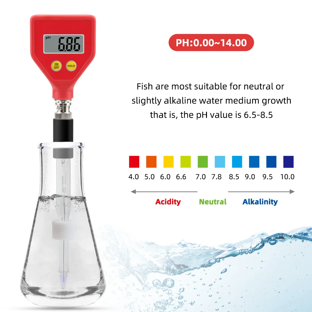 Yieryi-Testeur de PH-mètre numérique pour aliments, électrode en verre pointu pour eau, lait, fromage, sol alimentaire