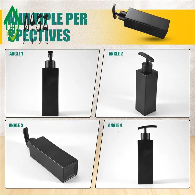 

A45Z-Черный дозатор жидкого мыла из нержавеющей стали, дозаторы мыла, для кухни и ванной комнаты, 350 мл